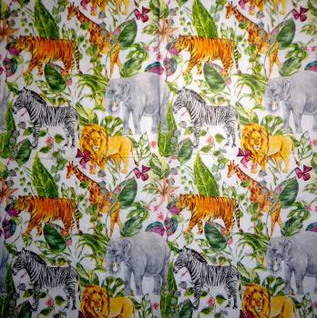 154 Tiere Afrika: Diverse - 4-lagig - Paper Design - Taschentuch